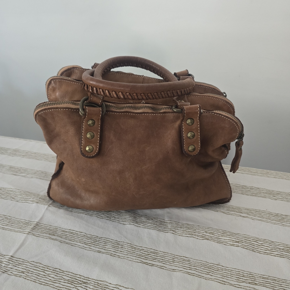 Brown Leather Satchel